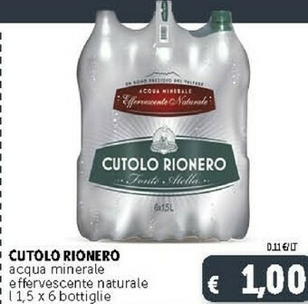 Deco Supermercati Acqua minerale naturale effervescente naturale offerta