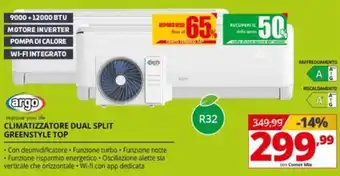 Argo climatizzatore dual split greenstyle top