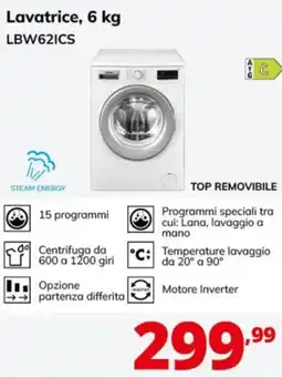 Comet Lavatrice, 6 kg LBW62ICS offerta