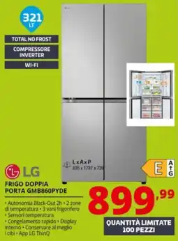 Comet LG Frigo Doppia Porta GMB860PYDE offerta