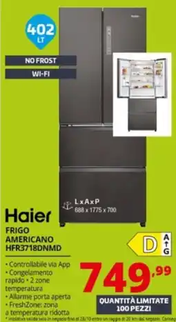 Comet Haier frigo americano offerta