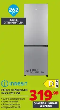 Comet Indesit frigo combinato INKS 8261 S5E offerta