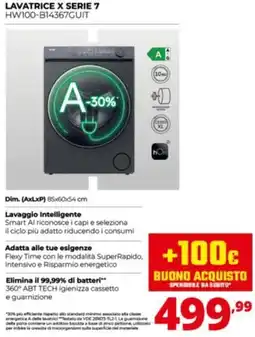 Comet Lavatrice X Serie 7 offerta