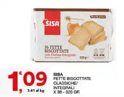 Sisa Sisa biscottate classiche/integrali offerta