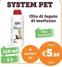 ZooPlanet System Pet Olio di Fegato di Merluzzo offerta