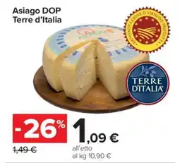 Carrefour Asiago DOP Terre d’Italia offerta