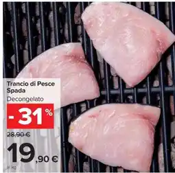 Carrefour Trancio Di Pesce Spada offerta