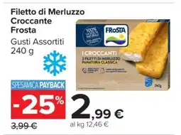 Carrefour Filetto di Merluzzo Croccante Frosta offerta