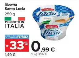 Carrefour Ricotta Santa Lucia offerta