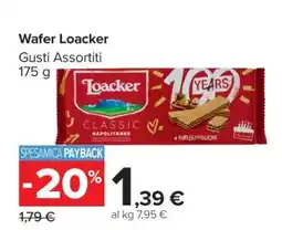 Carrefour Wafer Loacker offerta