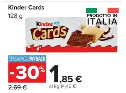 Carrefour Kinder Cards offerta