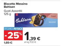 Carrefour Biscotto Messino Bahlsen offerta