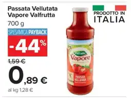 Carrefour Passata Vellutata Vapore Valfrutta offerta
