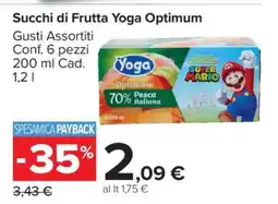 Carrefour Succhi di Frutta Yoga Optimum offerta