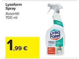 Carrefour Lysoform Spray offerta
