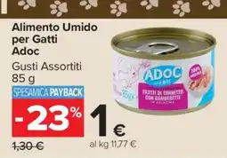 Carrefour Alimento Umido per Gatti Adoc offerta