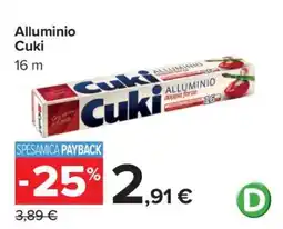 Carrefour ALLUMINIO CUKI offerta