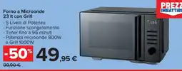 Carrefour Forno a Microonde 23 lt con Grill offerta