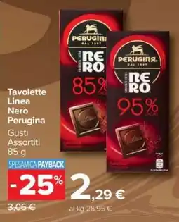 Carrefour Tavolette Linea Nero Perugina offerta