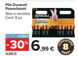 Carrefour Pile Duracell Powerboost offerta