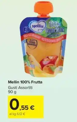 Carrefour Mellin 100% Frutta offerta