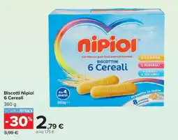 Carrefour Biscotti Nipiol 6 Cereali offerta