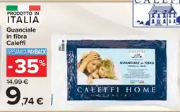 Carrefour GUANCIALE IN FIBRA CALEFFI offerta