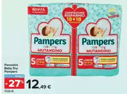 Carrefour Pannolini Baby Dry Pampers offerta