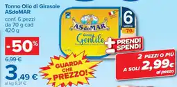 Carrefour Tonno Olio di Girasole ASdoMAR offerta