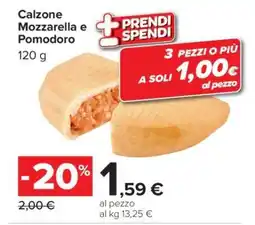 Carrefour Calzone Mozzarella e Pomodoro offerta