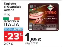 Carrefour TAGLIETTE DI GUANCIALE CITTERIO offerta