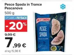 Carrefour Pesce Spada in Trance Pescanova offerta