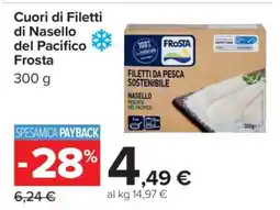 Carrefour Cuori di Filetti di Nasello del Pacifico Frosta offerta