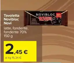 Carrefour Tavoletta Novibloc Novi offerta
