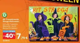 Carrefour Kit Travestimento Strega Halloween offerta