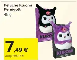 Carrefour Peluche Kuromi Pernigotti offerta