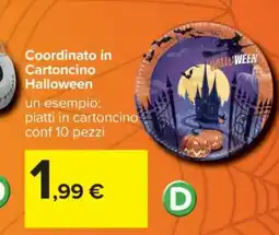 Carrefour Coordinato in cartoncino Halloween offerta