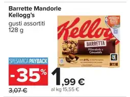 Carrefour Barrette Mandorle Kellogg’s offerta