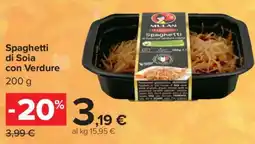 Carrefour SPAGHETTI DI SOIA CON VERDURE offerta