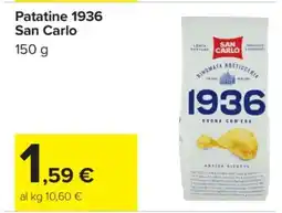 Carrefour PATATINE 1936 SAN CARLO offerta