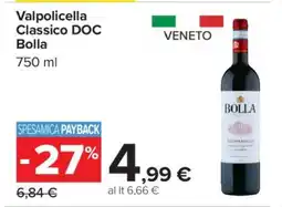 Carrefour Valpolicella Classico DOC Bolla offerta