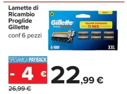 Carrefour Lamette di Ricambio Proglide Gillette offerta