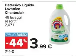 Carrefour Detersivo Liquido Lavatrice Chanteclair offerta