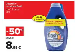 Carrefour DETERSIVO LAVATRICE DASH offerta