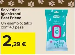 Carrefour Salviettine igienizzanti Best Friend offerta