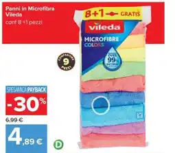Carrefour PANNI IN MICROFIBRA VILEDA offerta