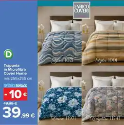 Carrefour Trapunta in Microfibra Coveri Home offerta