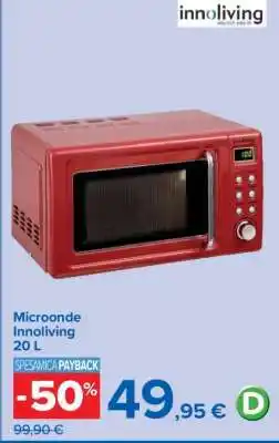 Carrefour Microonde Innoliving 20 L offerta