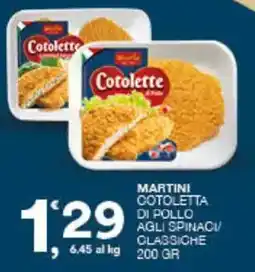 Sisa Martini Cotoletta di pollo agli spinaci/ classiche offerta