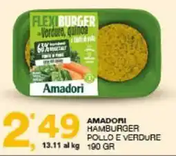Sisa Amadori hamburger pollo e verdure offerta